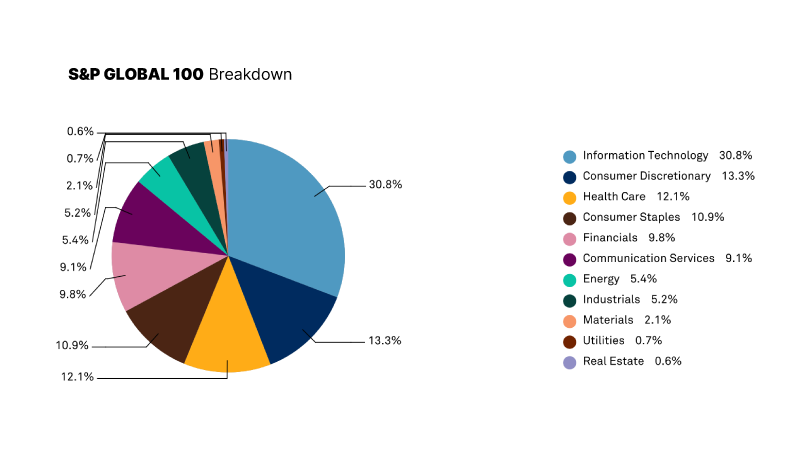 S&P Global 100 Distribution by Industry